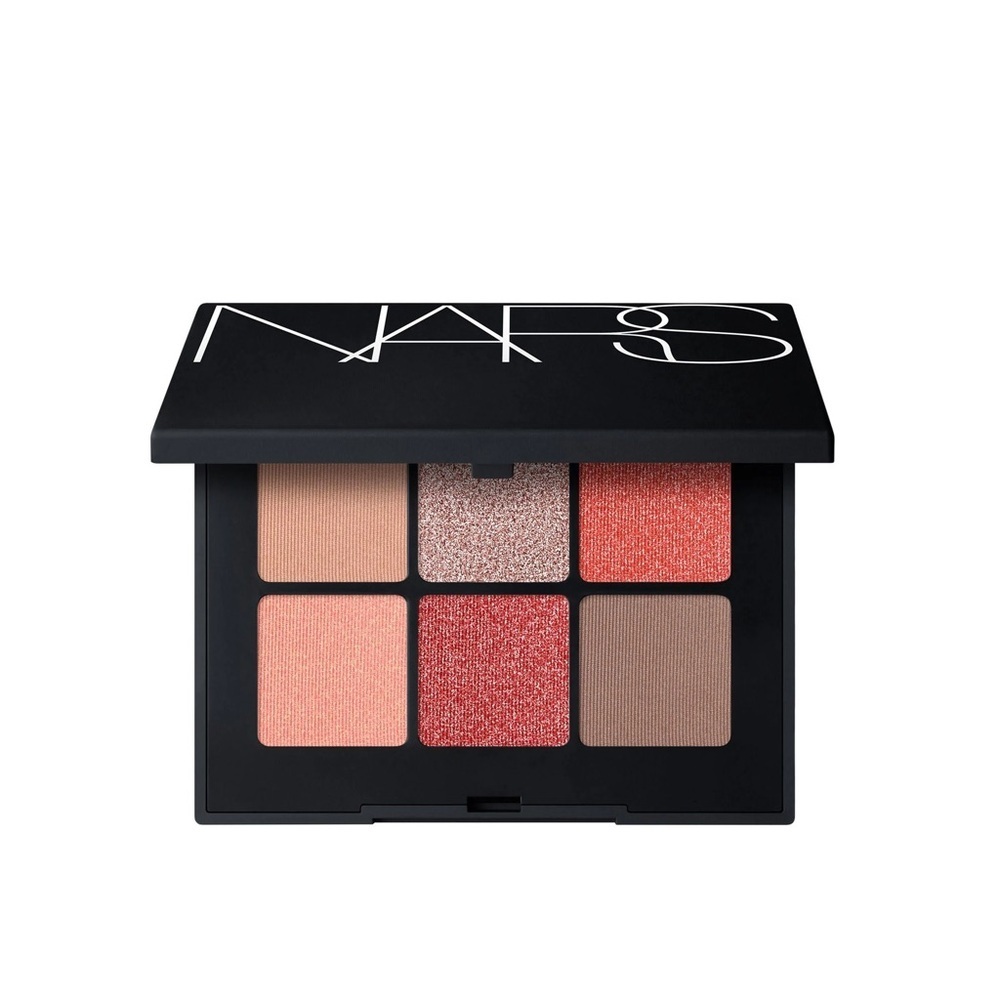Set of Nars Lip stick ( Fire Down Below) and NARS Voyageur eyeshadow( Hibiscus)